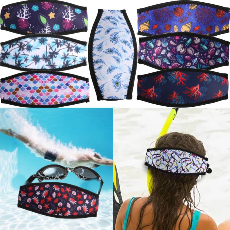 Freediving Mask Set - Diving Strap Cover Mask Straps Snorkel