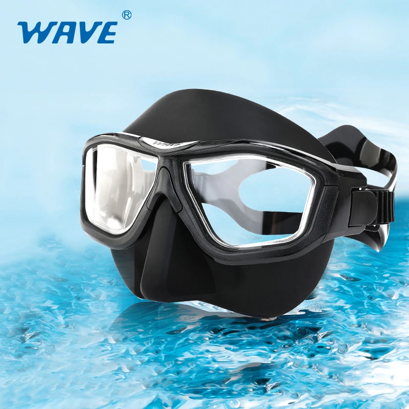 Freediving Mask Set - WAVE Branciiia Stylish Low Volume Anti-Fog
