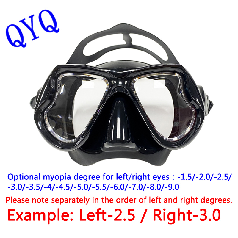 Freediving Mask Set - Cận Thị Lặn Mặt Nạ Lặn