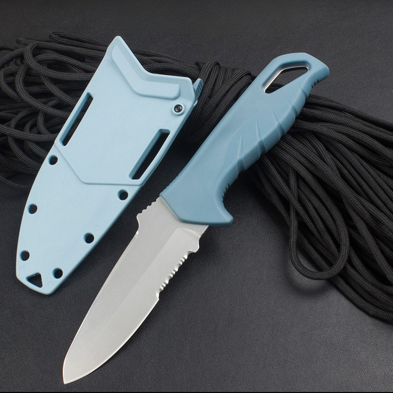 BM 18040 Sheathed Straight Bla - đánh giá và giá Dive Knife Titanium