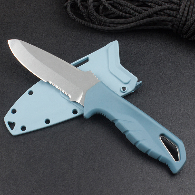 BM 18040 Sheathed Straight Bla - đánh giá và giá Dive Knife Titanium