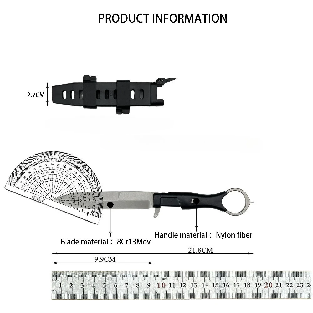 High Hardness 8Cr13Mov Blade O - đánh giá và giá Dive Knife Titanium