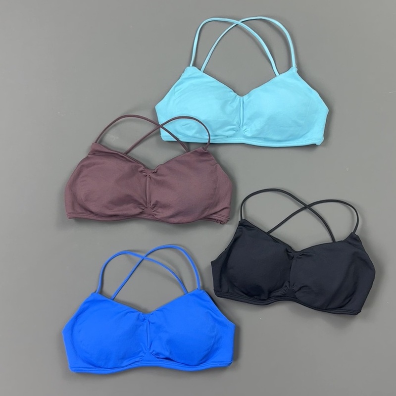 HISTELLO Front Ruched Cross Ba - đánh giá và giá Aquatic Sports Bra