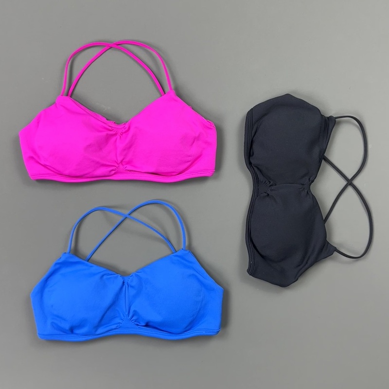 HISTELLO Front Ruched Cross Ba - đánh giá và giá Aquatic Sports Bra
